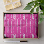 Schick Rosa Mädchen Geburtstagsname personalisiert Seidenpapier (Geschenk)