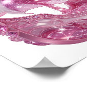 Schick Rosa ROSA GLITZER SCHIFF Poster (Ecke)