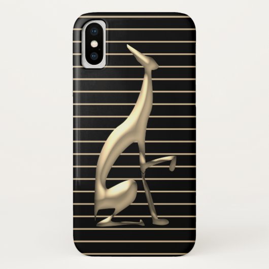 Schick Schwarz und Gold Case-Mate iPhone Hülle (Rückseite)