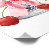 Schick Tini Bit in Love Kirsch-Martini-Brautabschi Poster (Ecke)