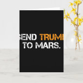 Schick Trump zum Mars  Karte (Gelbe Blume)