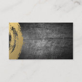 schick vergoldetes | gekratztes Metall Visitenkarte (Rückseite)