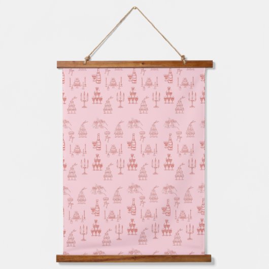 schick wandteppich mit holzrahmen (Vorderseite)