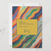 schicke afrikanische Hochzeit in Urlaubsort Save t Einladung (Rückseite)