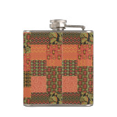 Schicke ägyptische Stammes-Faux-Patchwork-Hip-Flas Flachmann (Rückseite)