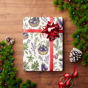 Schicke Auberginen-Geschenkpapier Geschenkpapier