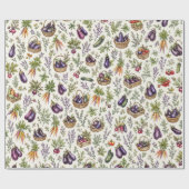 Schicke Auberginen-Geschenkpapier Geschenkpapier (Flach)