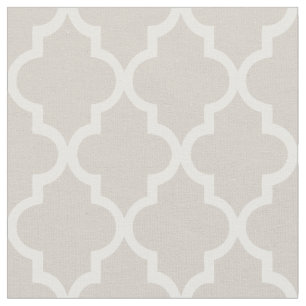 Schicke beige marokkanische Vierblatt-Muster Stoff