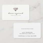 schicke berufliche Visitenkarte mit Diamant (Vorne/Hinten)