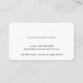 schicke berufliche Visitenkarte mit Diamant (Rückseite)