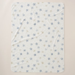 Schicke blaue Creme-Blumen   Sherpadecke