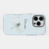 Schicke Blaue Libellen Traum iPhone Hülle (Rückseite (Horizontal))