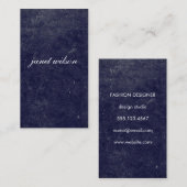 schicke blaue Textur Visitenkarte (Vorne/Hinten)