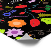 Schicke Blumen Poster (Ecke)