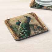 schicke, blumengeschmückte französische Landschaft Untersetzer (Linke Seite)