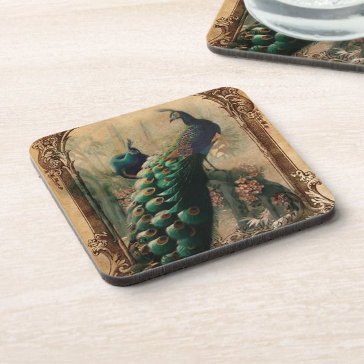 schicke, blumengeschmückte französische Landschaft Untersetzer (Linke Seite)