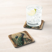 schicke, blumengeschmückte französische Landschaft Untersetzer (Rechte Seite)