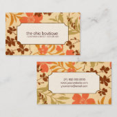 Schicke BlumenVisitenkarten Visitenkarte (Vorne/Hinten)