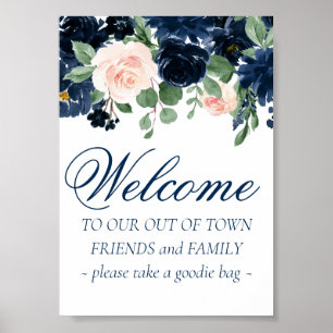 Schicke Blüten Romantische Blumen für Gäste auss Poster