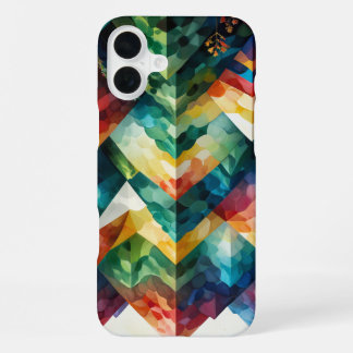 Schicke bohemianische Muster mit erdigen Tönen iPhone 16 Plus Hülle