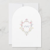 Schicke Boho-Garten-Wildblumen-Hochzeit Frühling S Einladung (Rückseite)