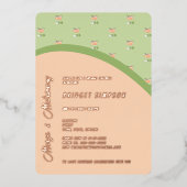 schicke Boho-Summen und eheliches Brautparty Folieneinladung (Vorderseite)