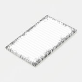 Schicke Border Design 3M Post-it® Notizen (angewinkelt)