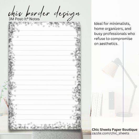 Schicke Border Design 3M Post-it® Notizen