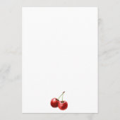 Schicke Bow Cherry Martini Galentines Abendessen P Einladung (Rückseite)