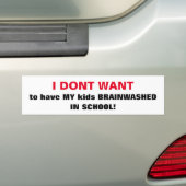 SCHICKE BUMPERSTICKER_'BRAINWASHED KINDER IN DER AUTOAUFKLEBER (Auf Auto)