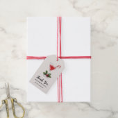 Schicke Candy Cane Martini Weihnachtsgeschenk Geschenkanhänger (Mit Garn)