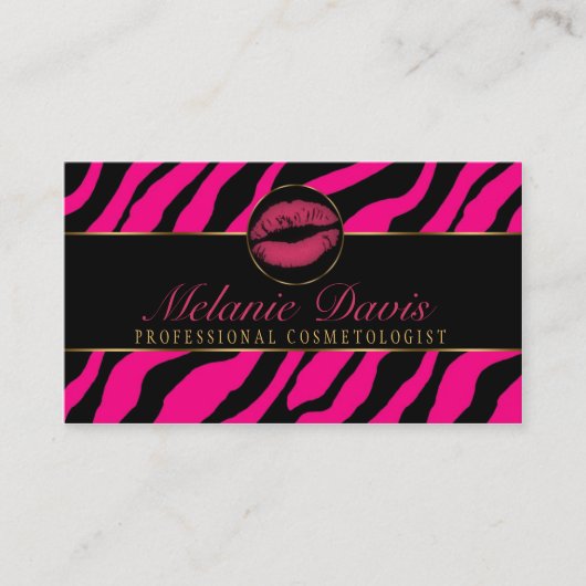 Schicke Cosmetology-Visitenkarte Visitenkarte (Vorderseite)