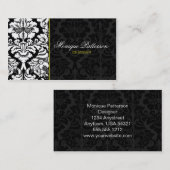 Schicke Damast-Chic-Visitenkarte des Salbei-#2 Visitenkarte (Vorne/Hinten)