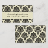 Schicke Damast-Telefonkarte Telefonnummerkarte (Vorne/Hinten)