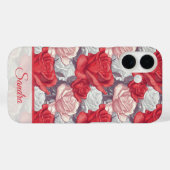 Schicke Damenaccessoires Rose Blumen Name Case-Mate iPhone Hülle (Rückseite (Horizontal))