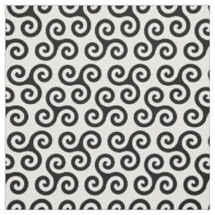 Schicke Dreiergruppen-Spirale keltisches triskele Stoff