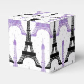 schicke Eiffelturm Lila, Personalisierte Gefälligk Geschenkschachtel (Vorderseite)