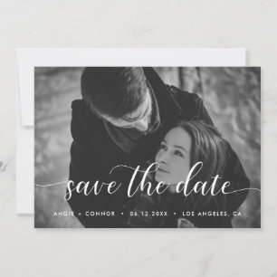 Schicke elegante Fotokarte Save The Date