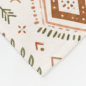 Schicke Erdig Boho Regenbogen Blätter Fleece-Decke Fleecedecke (Ecke)