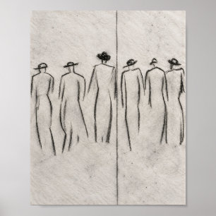 Schicke, erdige Wandkunst Poster