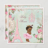 Schicke ethnische Paris-Prinzessin in der Einladung (Vorne/Hinten)