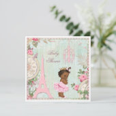 Schicke ethnische Paris-Prinzessin in der Einladung (Stehend Vorderseite)