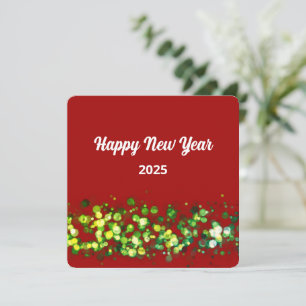 Schicke farbenfrohe Glitter-Textanpassung Feiertagskarte