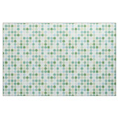 Schicke farbenfrohe grüne Punkte Muster Monogramm Stoff (Yard (91,4 cm))