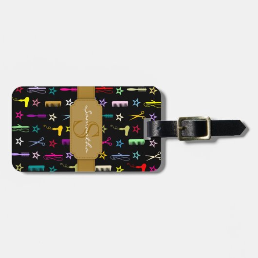 Schicke Farbmehrfarbengewohnheit Gepäckanhänger (Vorderseite horizontal)