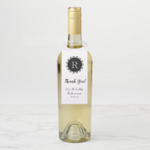 SCHICKE FLASCHE HANGER_THANK SIE MONOGRAMM UND