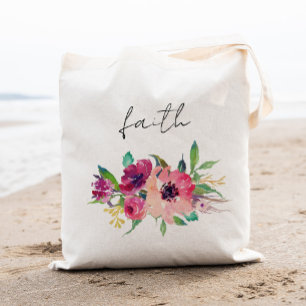 Schicke Florale Brautjungfern Personalisiert-4 Tragetasche