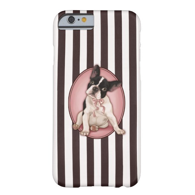Schicke französische Bulldogge und klassische Case-Mate iPhone Hülle (Rückseite)