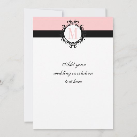 Schicke französische einladung (Rückseite)