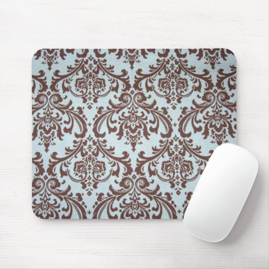 Schicke französisches Blau-Gewebe-Mausunterlage Mousepad (Mit Mouse)